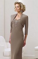Montage by Mon Cheri Tea Length Mother of the Bride Dress 211904T image
