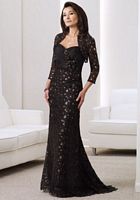 Montage by Mon Cheri Floral Cutout Mother of the Bride Dress 211925 image