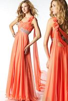 MacDuggal Prom Grecian Chiffon Evening Dress 2621M image