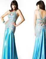 MacDuggal Prom Heavily Beaded Keyhole Evening Dress 2623M image