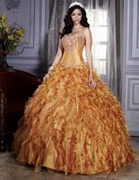 Quinceanera Dress with Ruffle Skirt 26661 by House of Wu image