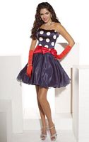 Hannah S Short Polka Dot Organza Prom Dress 27602 image