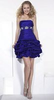Hannah S Homecoming Dress with Pickup Skirt and Lace-Up Back 27651 image