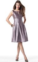 Sleeveless Cocktail Length Dessy Collection Bridesmaid Dress 2818 image