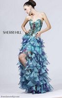 Sherri Hill Long Sequin Ruffle Prom Dress 2920 image