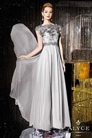 Alyce Jean De Lys 29654 Cap Sleeve Sheer Lace Mothers Dress image
