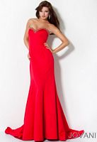 Jovani Unique Long Prom Dress with Ruffle 3009 image