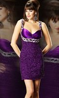 Mac Duggal Evening Sequin Cocktail Dress 3459T image