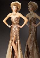 MacDuggal Prom Strapless Beaded Evening Dress 3499M image