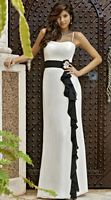 Alexia Designs Two Tone Long Bridesmaid Dress with Ruffles 4064 image