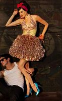 BabyDoll by MacDuggal Rose Gold Shimmering Short Prom Dress 4715B image