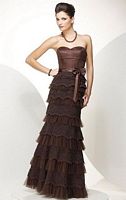 Black Label by Alyce Lace and Tulle Tiered Evening Dress 5331 image