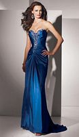 Alyce Paris Black Label Elegant Sequin Charmeuse Prom Dress 5422 image