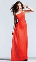 Faviana One Shoulder Beaded Chiffon Prom Dress 6565 image