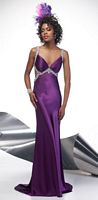Slinky Sheath Cut-Out Sides Beaded Prom Dress Alyce Designs 6581 image