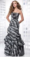 Plaid Taffeta Mermaid Prom Dress Alyce Designs Prom 6587 image