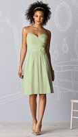 After Six Chiffon Short Bridesmaid Dress with Ruching 6609 by Dessy image