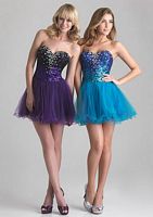 Night Moves by Allure Sassy Sequin Short Homecoming Dress 6615 image