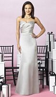 After Six Matte Satin Trumpet Skirt Bridesmaid Dress 6628 by Dessy image