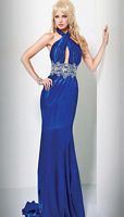 Sexy Beaded Keyhole Jovani Prom Dress 727 image