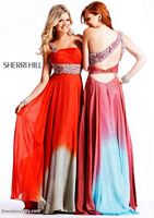 Sherri Hill Ombre One Shoulder Prom Dress 7403 image