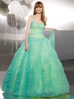 Paparazzi Tulle Flower Halter Ball Gown Prom Dress 8760 by Mori Lee image