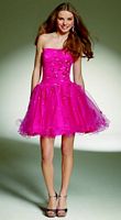 Sticks and Stones by Mori Lee Short Party Dress with 3-D Flowers 9133 image