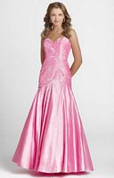 Prom Dresses 2011 Blush Shiny Taffeta Mermaid Prom Dress 9209 image