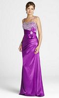 Stunning and Shiny Beaded Blush Prom Dress 9211 with Spaghetti Straps image