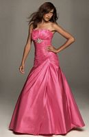 Flattering Ruched Prom Dress Evenings by Allure A406 image