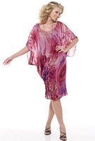 Capri by Mon Cheri Kimono Sleeve Burnout Cocktail Dress CP21135-1 image