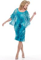Capri by Mon Cheri Kimono Sleeve Short Evening Dress CP21135-2 image