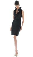 Sleeveless Ruffle Neck Alfred Sung Bridesmaid Dress D465 by Dessy image