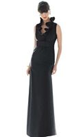 Long Sleeveless Ruffle Neck Alfred Sung Bridesmaid Dress D467 by Dessy image