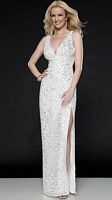 Scala Long Fully Beaded Destination Wedding Dress 14139 image