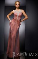Beautiful Crystal Bodice Pageant Dress Tony Bowls Collection 210C47 image