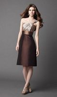 One Shoulder Luminescent Taffeta Short WTOO Maids Bridesmaid Dress 876 image