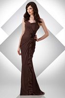 Size 14 Espresso Bari Jay Long Mermaid Bridesmaid Dress 316 image