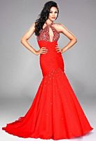 Signature by Landa Beaded Keyhole Pageant Dress GC621 image