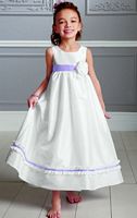 Jordan Sweet Beginnings Iridescent Taffeta Flower Girl Dress L883 image