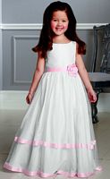 Jordan Sweet Beginnings Soft Lace Tiered Flower Girls Dress L888 image