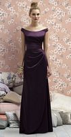 Lela Rose LR177 Off the Shoulder Satin Bridesmaid Gown by Dessy image