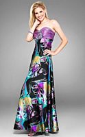 Cire by Landa Graffiti Print Prom Dress PC180 image