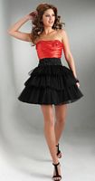 Flirt Short Tulle Tiered Homecoming Dress PF5015 image