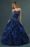 Allure Bridals Beaded Dropped Waist Quinceanera Dress Q253 image