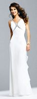 Size 12 Hunter Faviana Celebrity Inspired Ruffle Chiffon Dress 6564 image