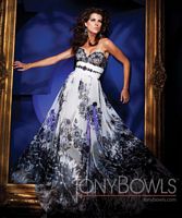 Tony Bowls Evenings Floral Print Prom Dress TBE11104 image