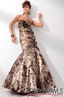 Tony Bowls Evenings Soft Satin Print Mermaid Evening Dress TBE21104 image