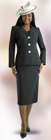 Lily and Taylor 3895 Ladies Jewel Button Church Suit