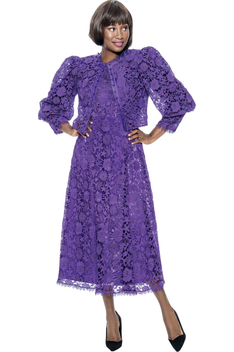 French Novelty: Terramina 7051 Elegant Lace Jacket Dress